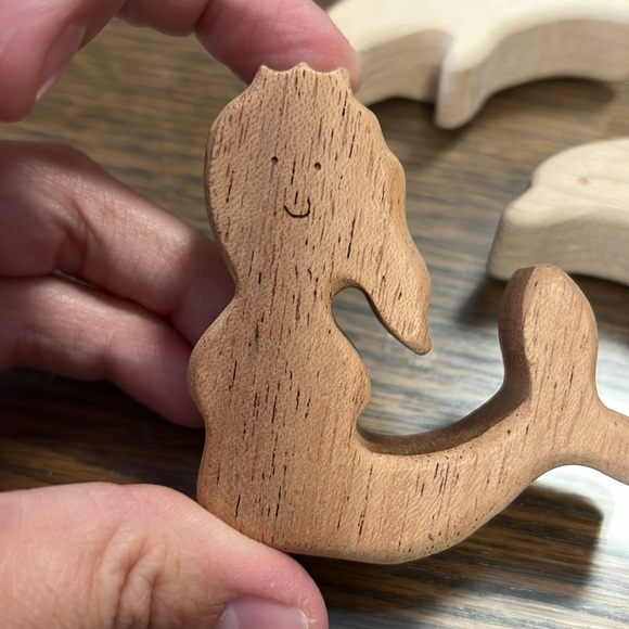 Wooden Animal and Mermaid Toy Set - Picture 2 of 3